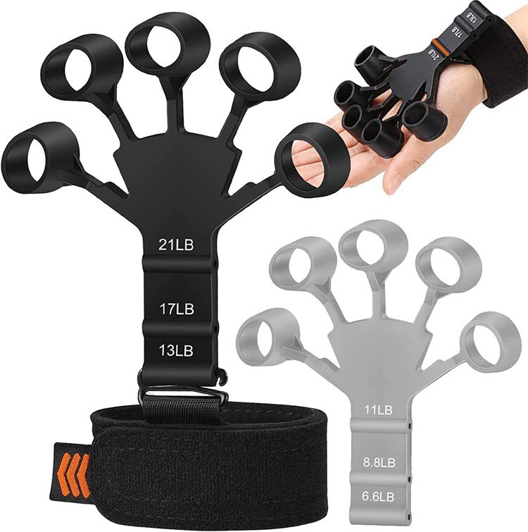 Finger Gripper Finger Exerciser Guitar Finger Exerciser 6 Resistant Levels Recovery Physical Tools Hand Strengthener For Patient