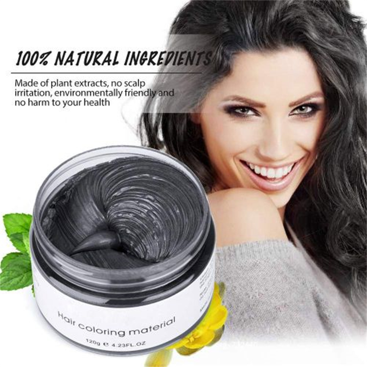 120G Hair Wax Hair Fashion Temporary Instant Unisex Natural Washable Moisturizing Modelling Fashion Colorful Hair Color Wax Hair Accessories