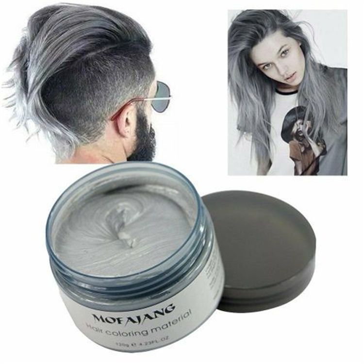 9 Colors Hair Wax Temporary Instant Unisex Natural Washable Moisturizing Modelling Fashion Colorful Hair Color Wax