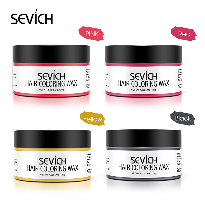 Sevich Hair Color Wax Hair Spray Color, Luxury Coloring Mud Grey Hair Dye Wax,Washable Treatment with All Day Hold