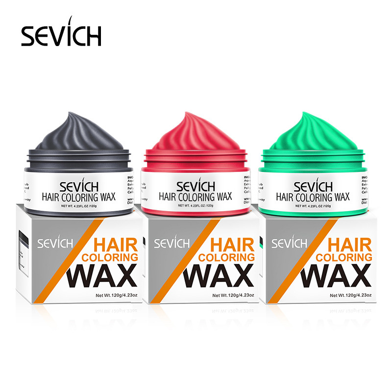 Sevich Hair Color Wax Hair Spray Color, Luxury Coloring Mud Grey Hair Dye Wax,Washable Treatment with All Day Hold
