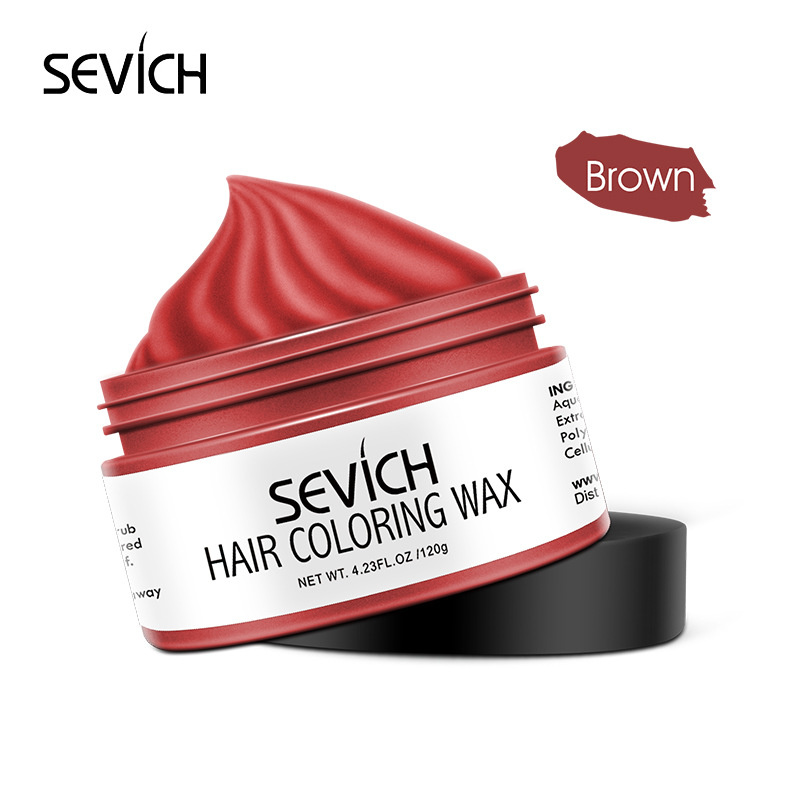 Sevich Hair Color Wax Hair Spray Color, Luxury Coloring Mud Grey Hair Dye Wax,Washable Treatment with All Day Hold