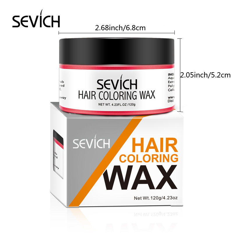Sevich Hair Color Wax Hair Spray Color, Luxury Coloring Mud Grey Hair Dye Wax,Washable Treatment with All Day Hold