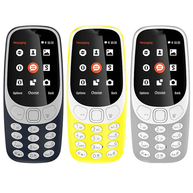 Nokia  3310(2017) Mobile Phones Dual SIM Card 2.4 Inches 2G GSM 2MP 3310 Unlocked Cellphone