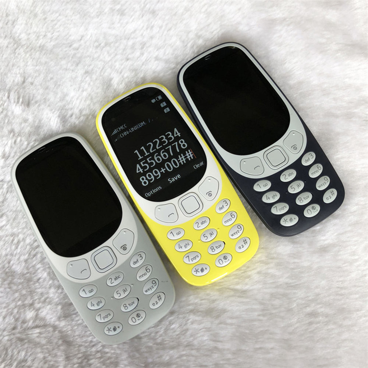 Nokia  3310(2017) Mobile Phones Dual SIM Card 2.4 Inches 2G GSM 2MP 3310 Unlocked Cellphone