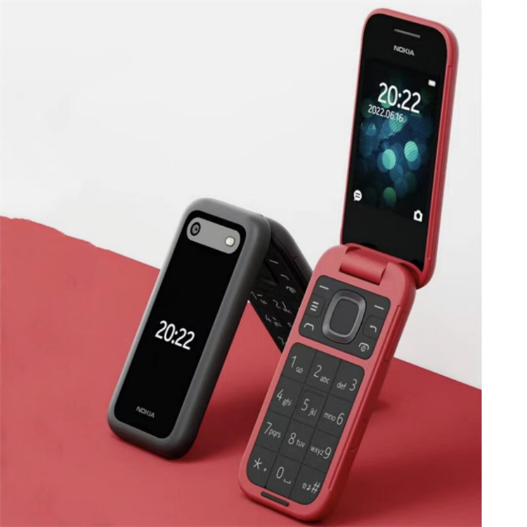 GSM flip feature mobile phone for NOKIA 2660 second hand cellphone 2G factory wholesale cheap price high quality old phone