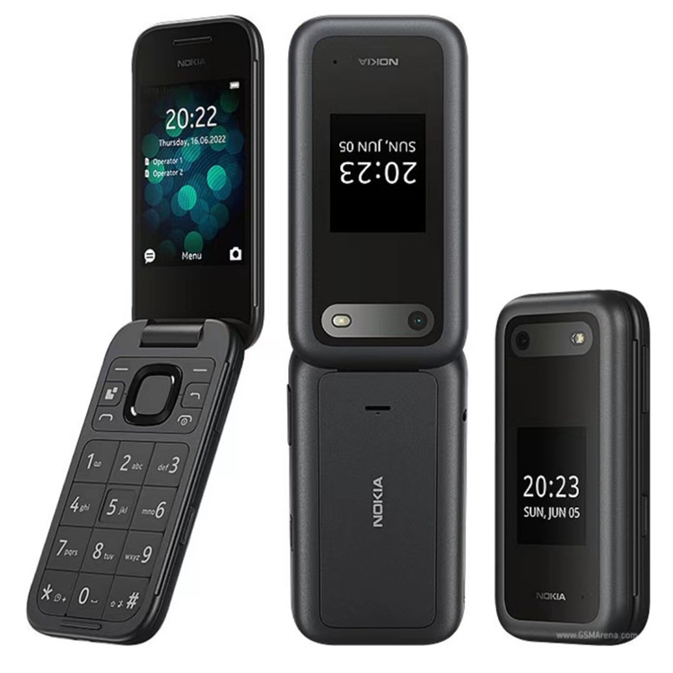 GSM flip feature mobile phone for NOKIA 2660 second hand cellphone 2G factory wholesale cheap price high quality old phone