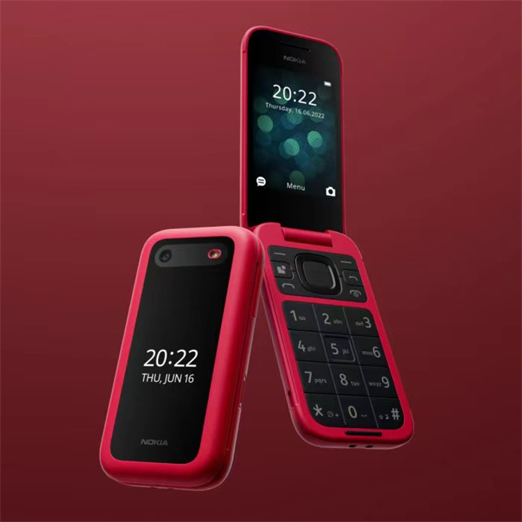 GSM flip feature mobile phone for NOKIA 2660 second hand cellphone 2G factory wholesale cheap price high quality old phone