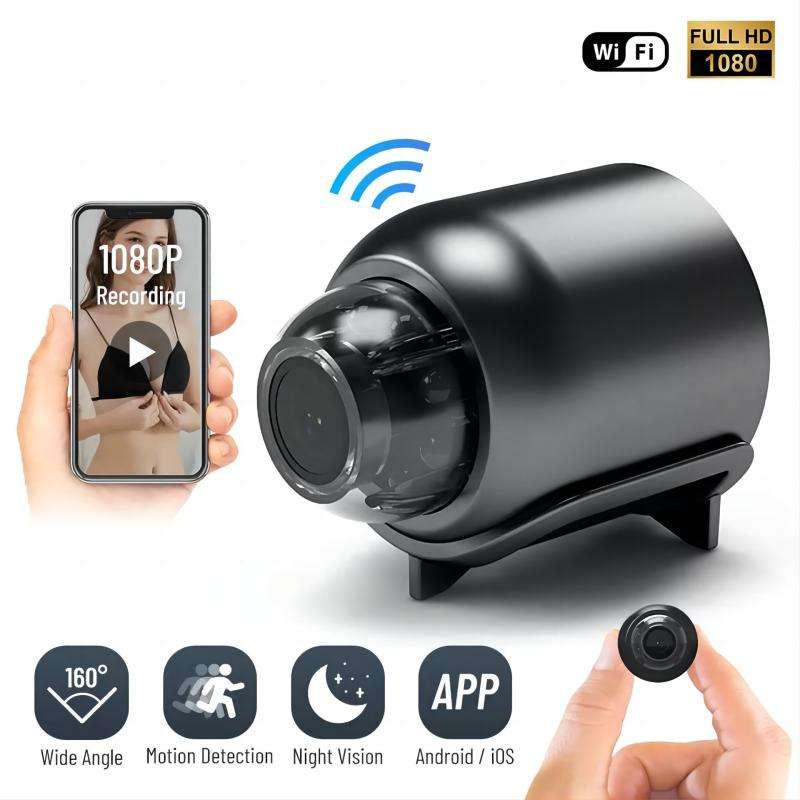 4K Mini WiFi Camera IP Night Vision Remote Monitoring 160 Degree Wide Angle USB Micro Smart Home Wireless Small Camcorder Camera Camera