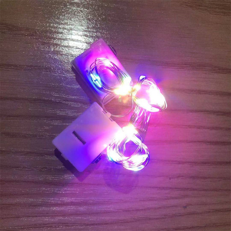 10 PACK Led String Lights 3 Modes of Lighting Wedding Decoration Fairy Light Party Holiday Lights Ambient Decor Darkviolet