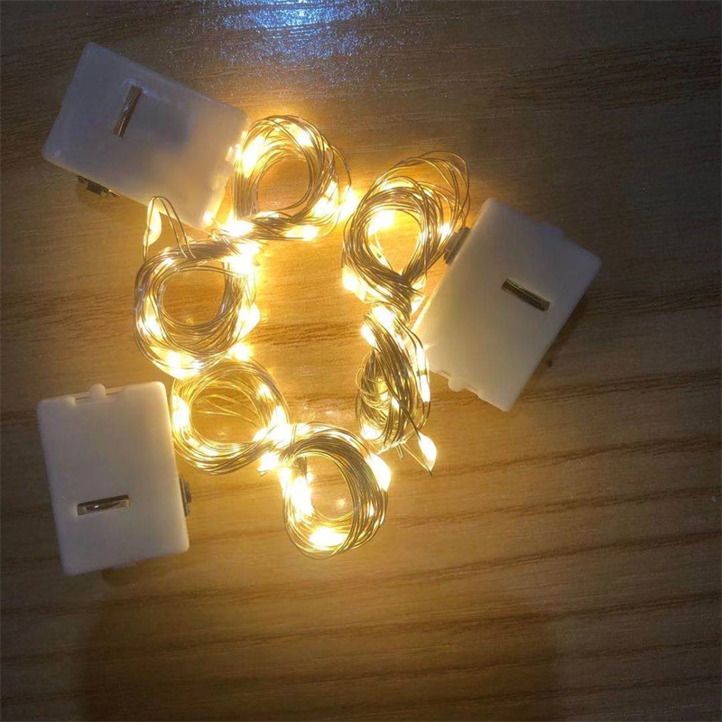 10 PACK Led String Lights 3 Modes of Lighting Wedding Decoration Fairy Light Party Holiday Lights Ambient Decor Darkviolet