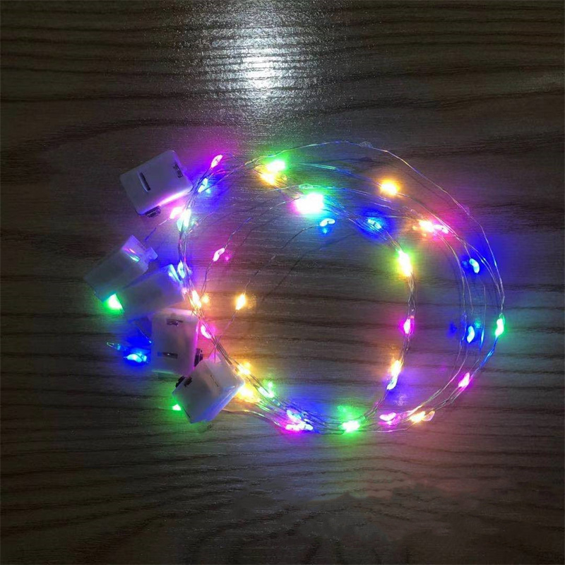 10 PACK Led String Lights 3 Modes of Lighting Wedding Decoration Fairy Light Party Holiday Lights Ambient Decor Darkviolet