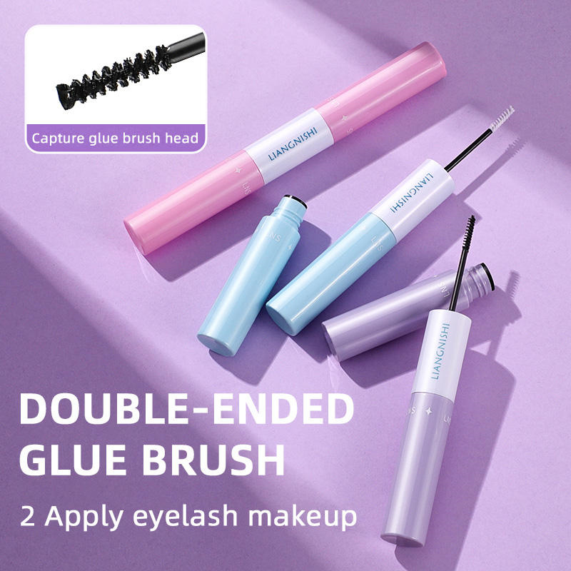 2 in 1 Lash Bond and Seal for Eyelash Extensions Cluster Lash Glue Long Lasting Eyelash Glue Waterproof DIY Lash Extension Glue Mascara Wand Individual Lash Glue