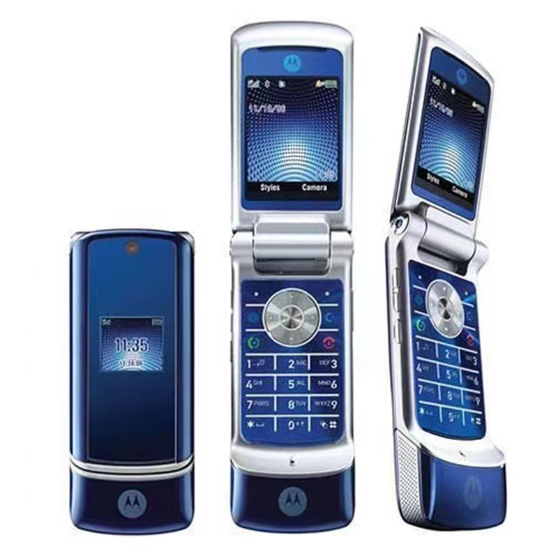Motorola KRZR K1 Flip Cell Phone GSM 850 900 1800 1900 1.9" 2MP Unlocked Classic Flip Cell Phone