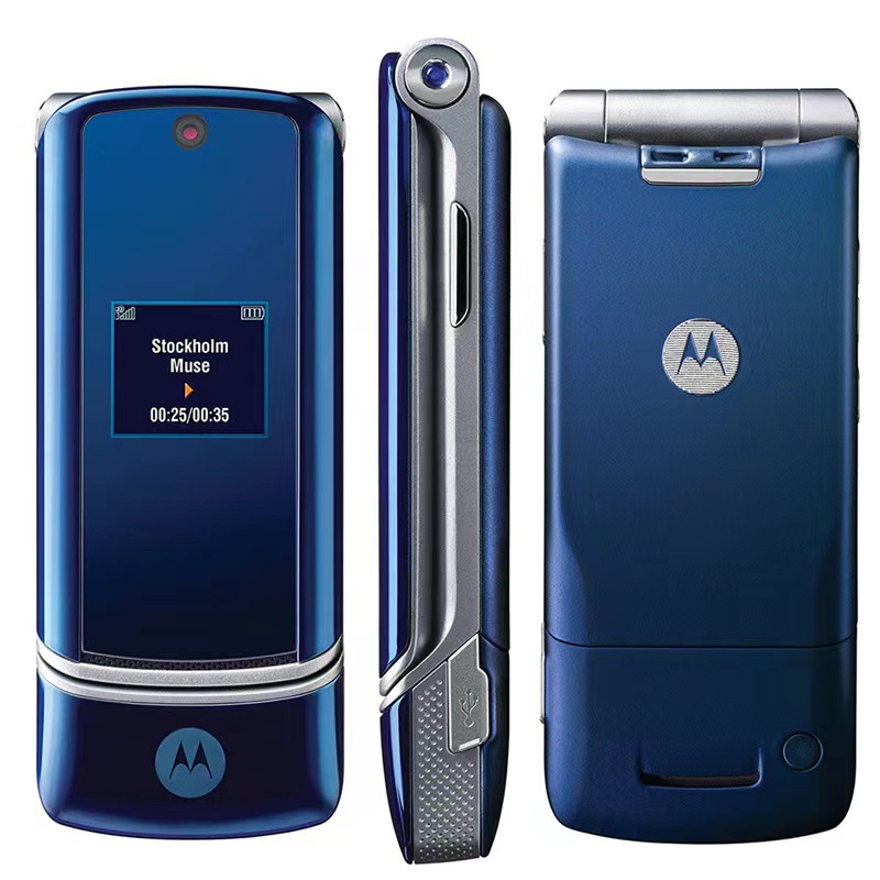 Motorola KRZR K1 Flip Cell Phone GSM 850 900 1800 1900 1.9" 2MP Unlocked Classic Flip Cell Phone