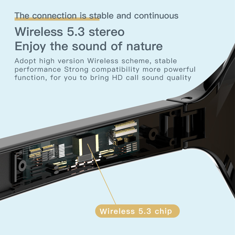 F07 Smart Glasses UV Wireless Music Sunglasses Audio Speaker Handsfree Earphones Headset Anti-Blue Magnetic Frame