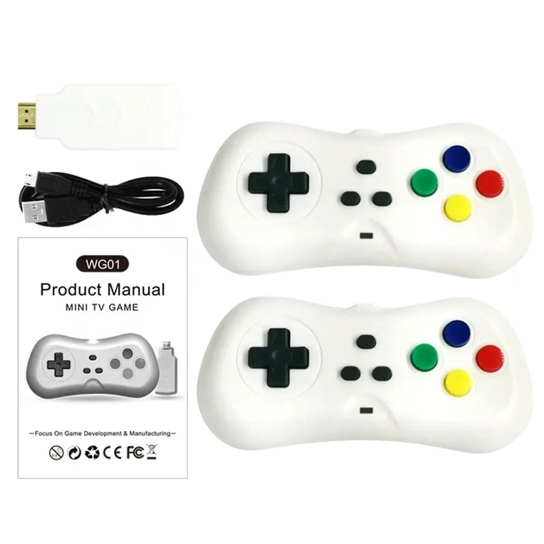 Mini Game Console 2.4G Double Wireless Controller 2 Players Retro TV Dendy Game Console Gamepad Controllers TV Video Game Dongle Plug and Play