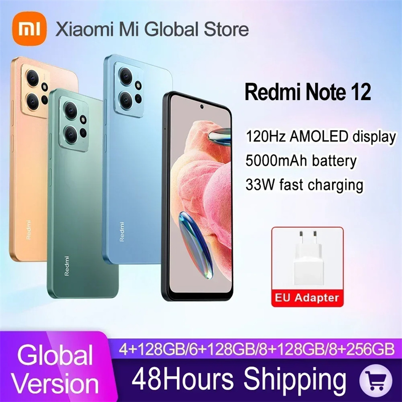 Refurbished Global Version Xiaomi Redmi Note 12 Smartphone 120Hz AMOLED Snapdragon® 685 33W Fast Charging 50MP Camera 5000mAh Battery