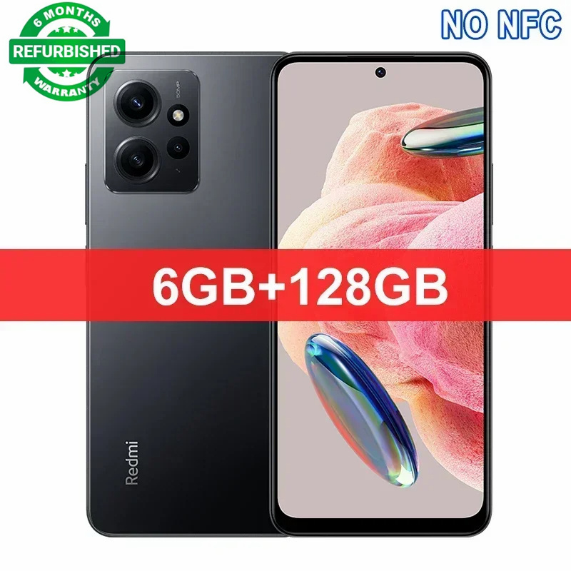 Refurbished Global Version Xiaomi Redmi Note 12 Smartphone 120Hz AMOLED Snapdragon® 685 33W Fast Charging 50MP Camera 5000mAh Battery