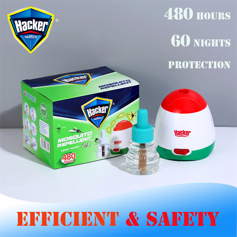 480 Hours Protection Mos Kill Liquid Mosquito Electric Vapourizer Repellent Set