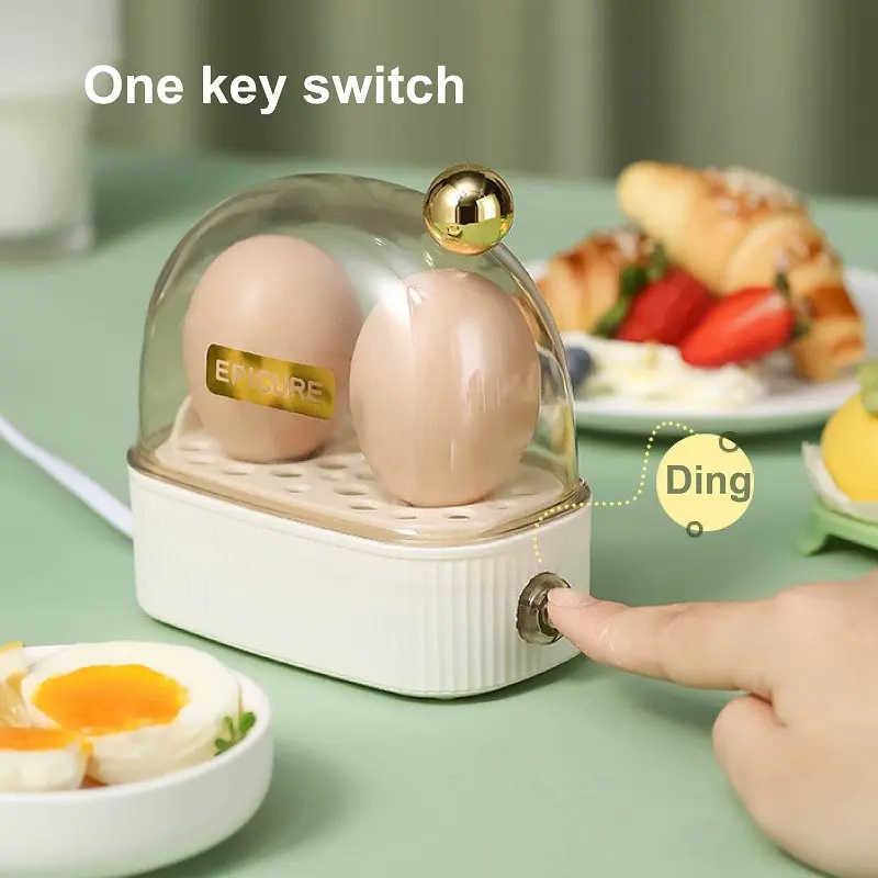 Egg Boiler Electric Multifunctional Egg Steamer, EGGS Cooker And Poacher for Dinning Room and Kitchen Exquisite 1-2 People