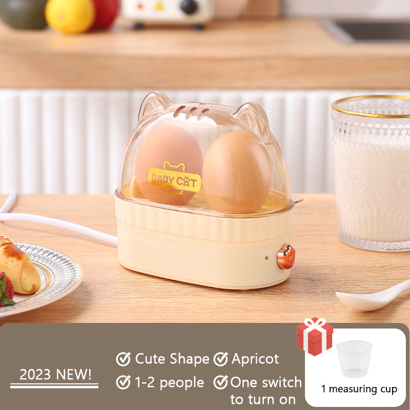Egg Boiler Electric Multifunctional Egg Steamer, EGGS Cooker And Poacher for Dinning Room and Kitchen Exquisite 1-2 People