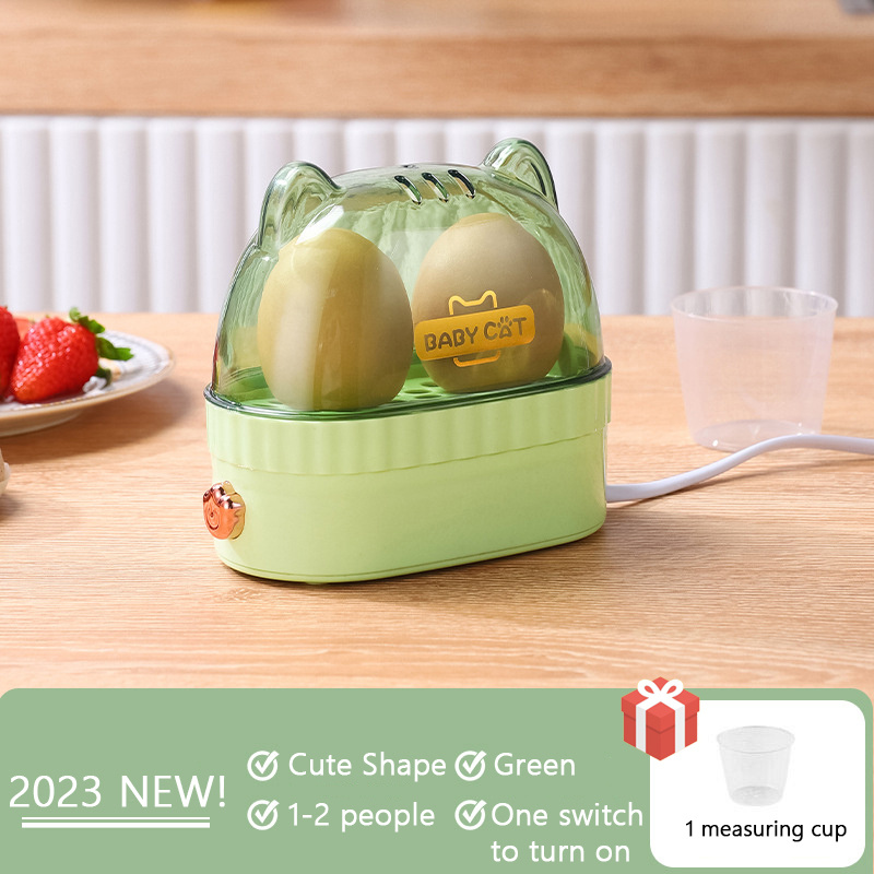 Egg Boiler Electric Multifunctional Egg Steamer, EGGS Cooker And Poacher for Dinning Room and Kitchen Exquisite 1-2 People
