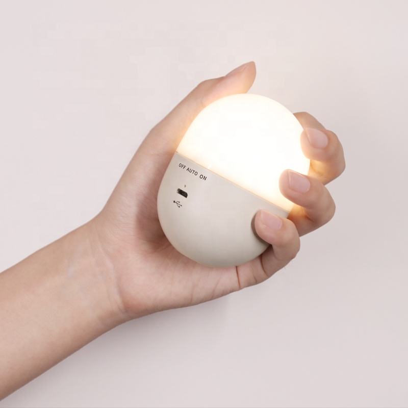 Night Lights Bedroom Decor Motion Sensor Night Lamp Capsule Sensor LED Lamp Portable PIR motion Rechargeable Magnetic Fixed Wall Light Desk Lamp