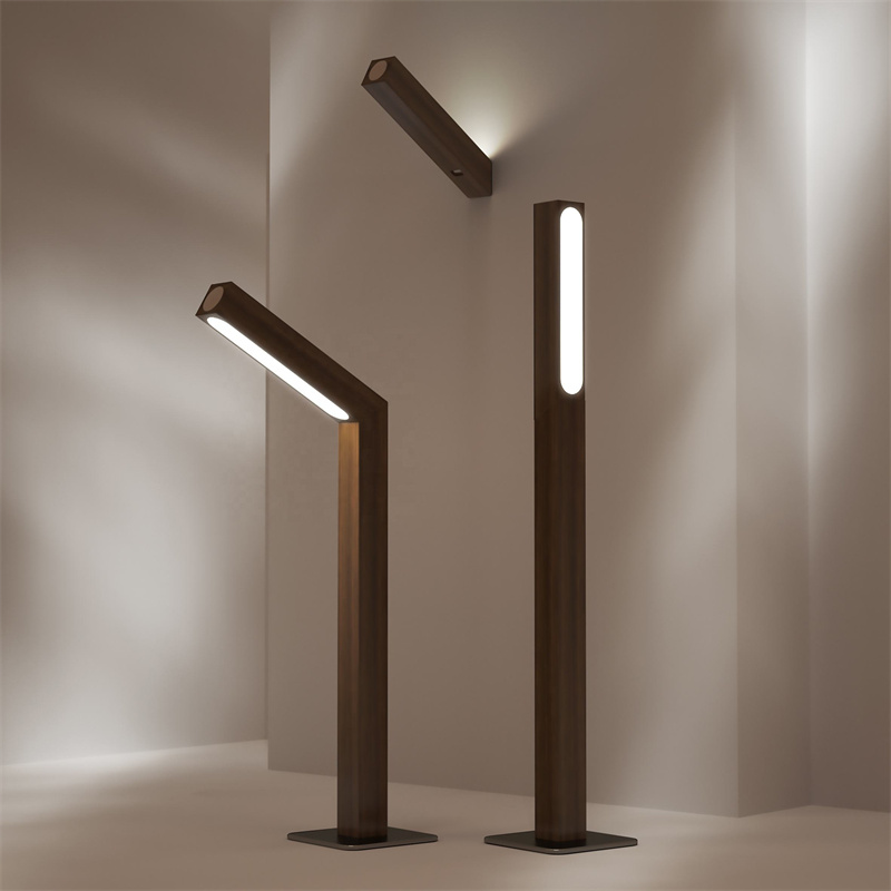 Small Wireless Portable Wooden Atmosphere Desk Lamp Table Light Wall Light Multifunction Lamp For Reading Room Bedside Living Room