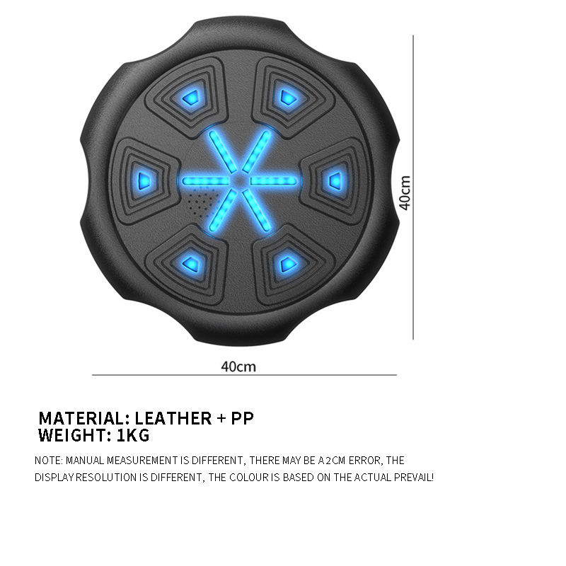 Music Boxing Machine Home Wall Mount Music Machine, Electronic Smart Focus Agility Training Digital Boxing Wall Target Punching Pads Suitable for Kid and Adult