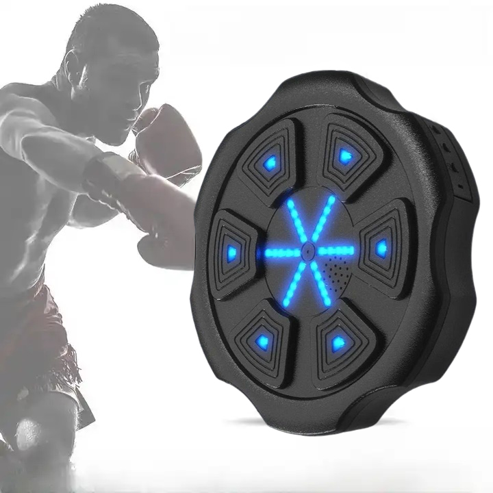 Music Boxing Machine Home Wall Mount Music Machine, Electronic Smart Focus Agility Training Digital Boxing Wall Target Punching Pads Suitable for Kid and Adult