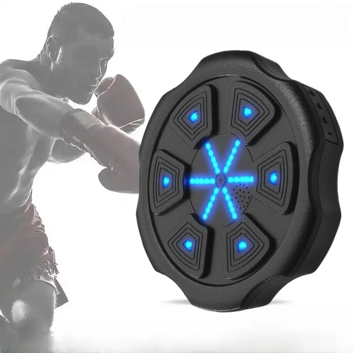 Music Boxing Machine Home Wall Mount Music Machine, Electronic Smart Focus Agility Training Digital Boxing Wall Target Punching Pads Suitable for Kid and Adult