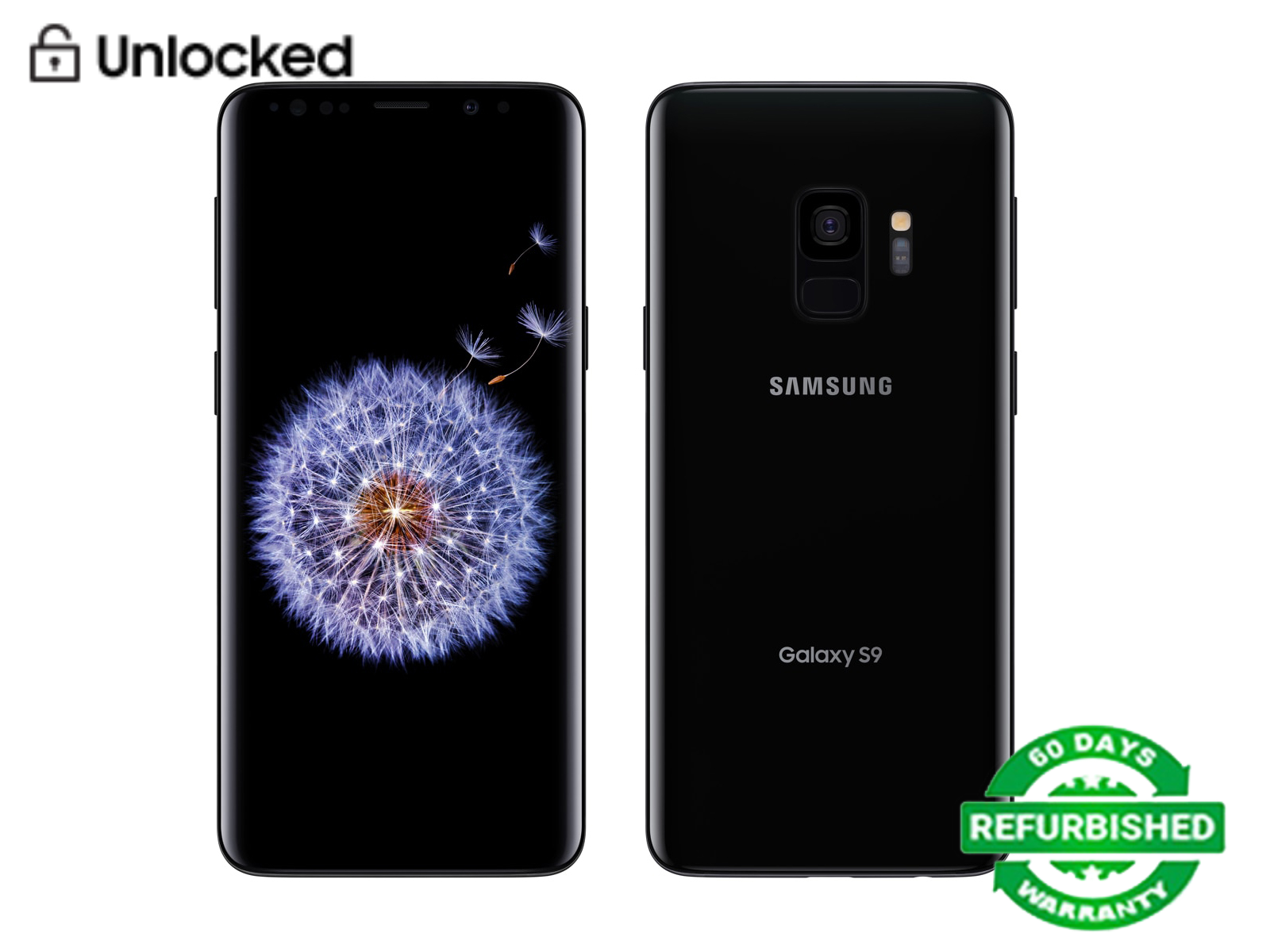Refurbished Samsung Galaxy S9 Smartphone 4GB + 64GB 5.8'' 3000mAh 12mp + 8.0mp with fingerprint face unlock single sim