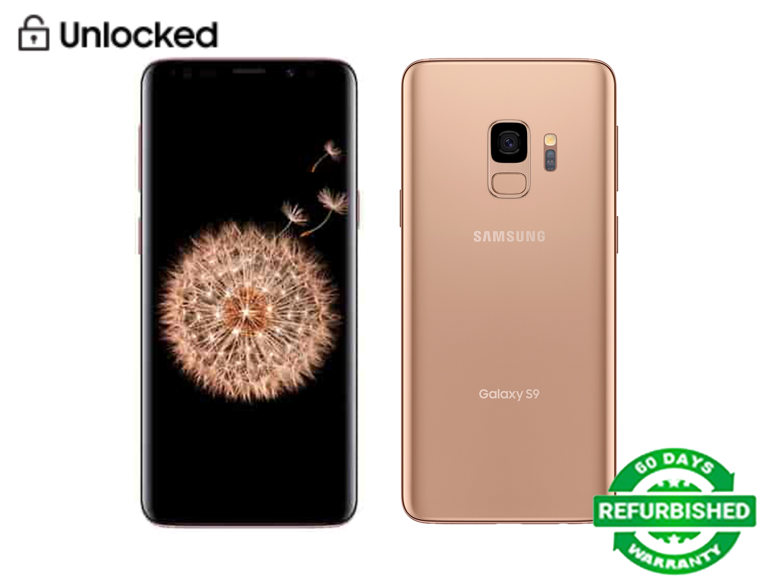 Refurbished Samsung Galaxy S9 Smartphone 4GB + 64GB 5.8'' 3000mAh 12mp + 8.0mp with fingerprint face unlock single sim