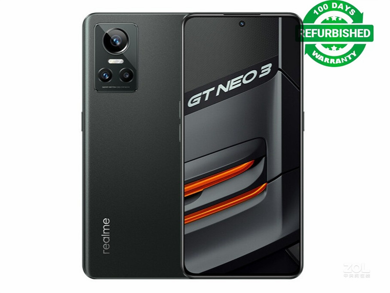 Refurbished Phones Realme GT NEO 3 5G Smartphone 80/150W Super Charge Dimensity 8100 Game Mobile Phone 120HZ AMOLED Screen 4500mAh NFC gt neo3 Cellphone