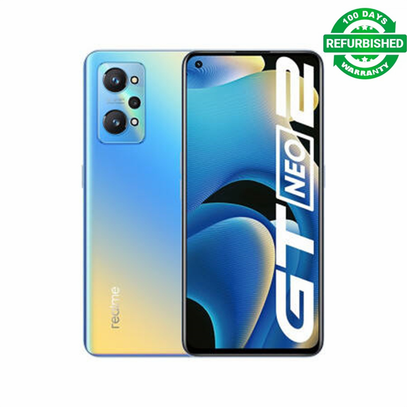 Refurbished Original realme GT Neo 2 5G Mobile Phone 128GB 6.43"120Hz Super AMOLED Dimensity 1200 Octa Core 50W Fast Charge 64MP WIFI 6 NFC