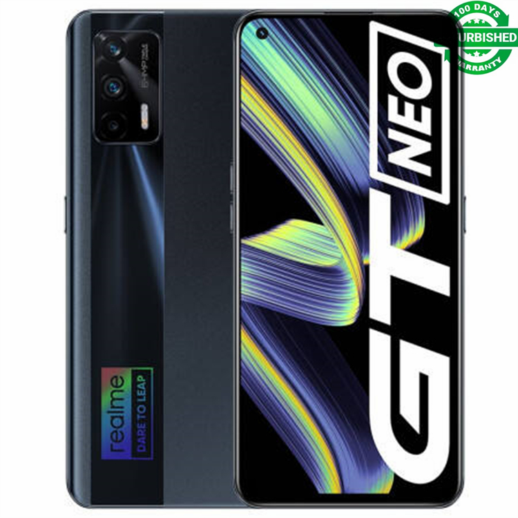 Refurbished Original realme GT Neo 5G Mobile Phone 128GB 256GB 6.43"120Hz Super AMOLED Dimensity 1200 Octa Core 50W Fast Charge 64MP WIFI 6 NFC with Fingerprint unlock