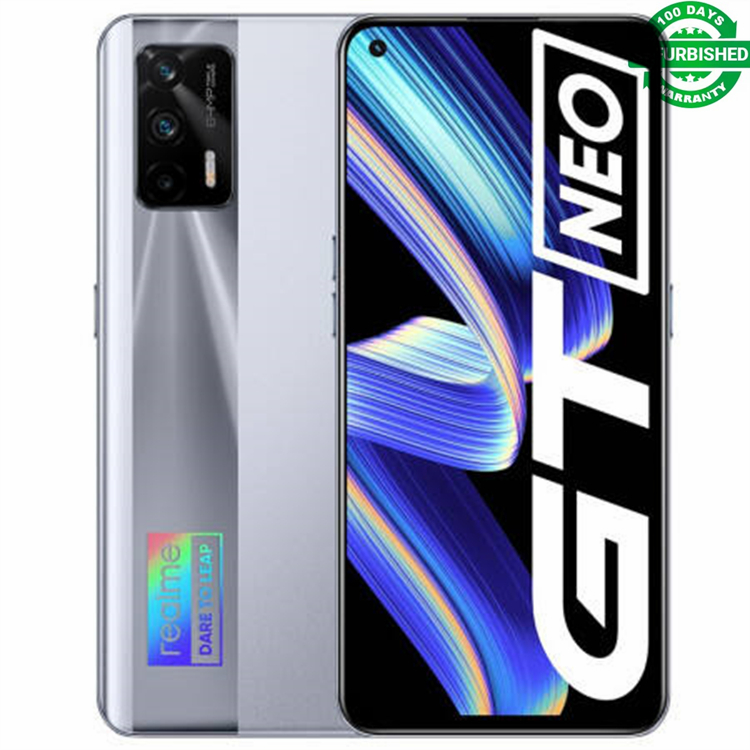 Refurbished Original realme GT Neo 5G Mobile Phone 128GB 256GB 6.43"120Hz Super AMOLED Dimensity 1200 Octa Core 50W Fast Charge 64MP WIFI 6 NFC with Fingerprint unlock