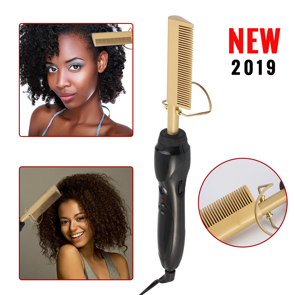 Electric Comb Straightener wand Hair Curling Irons Hot Straightening Electric Comb hair curler Hair