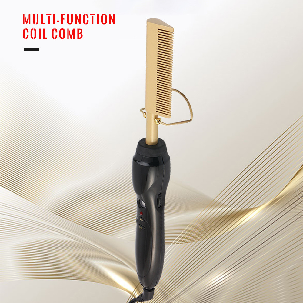 Electric Comb Straightener wand Hair Curling Irons Hot Straightening Electric Comb hair curler Hair