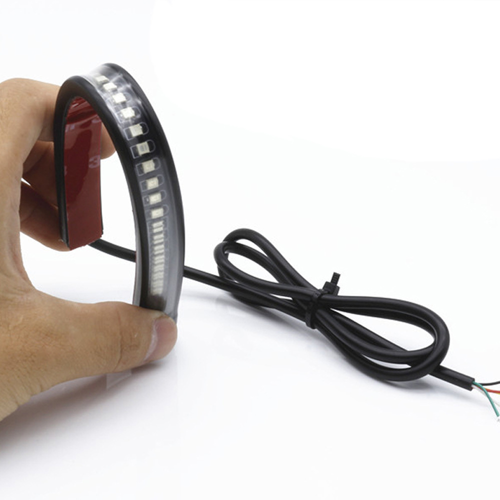 【Ready Stock】Motorcycle Light Bar Strip Tail Turn Signal Tail Rear Brake Stop Bulb Light