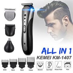 Professional 6 in 1 Multi Functional Hair Clipper Trimmer Electric Beard  Shaving & Hair Removal black one size