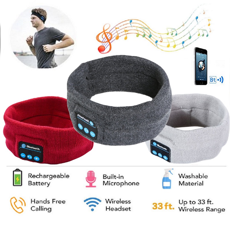 Wireless Bluetooth Stereo Headphones Running Earphone Sleep Headset Sports Earphones &amp; Headset