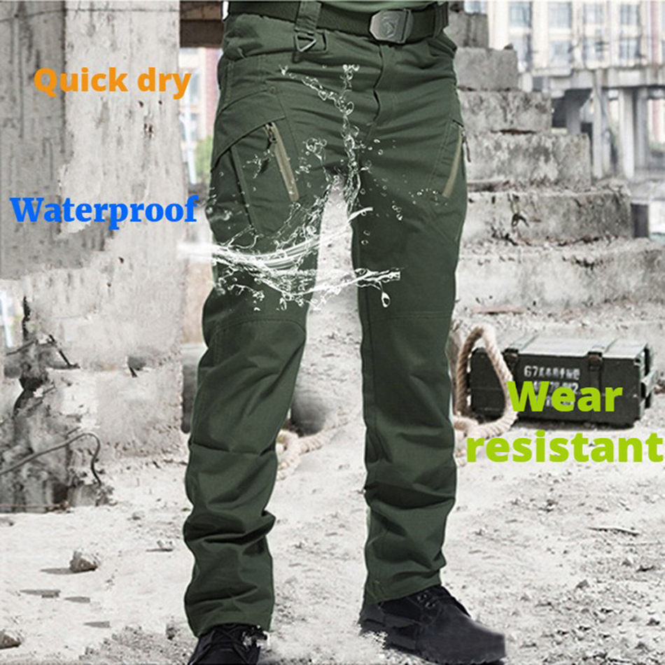 Mens Tactical Pants Multiple Pocket Elasticity Military Urban Commuter Tacitcal Trousers