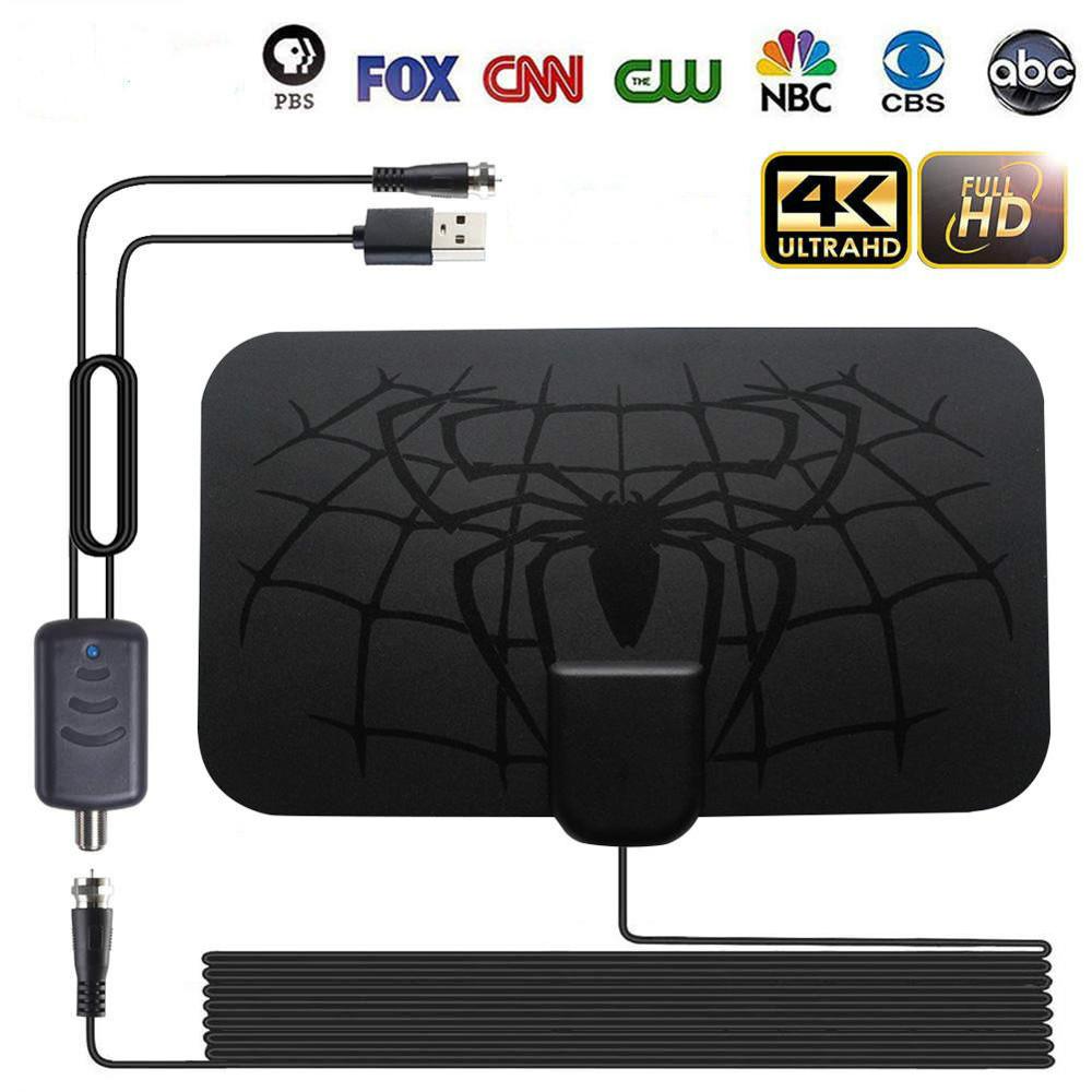 Indoor 1500 Miles Digital Antena TV Aerial Amplified HDTV Antenna 4K DVB-T2 Smart Home Accessories