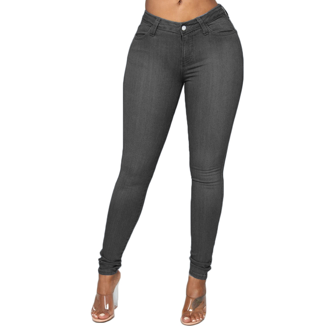 Summer Hot Sale Women's Denim Tights Stretch Jeans Slim Pencil Pants Trousers &amp; Leggings