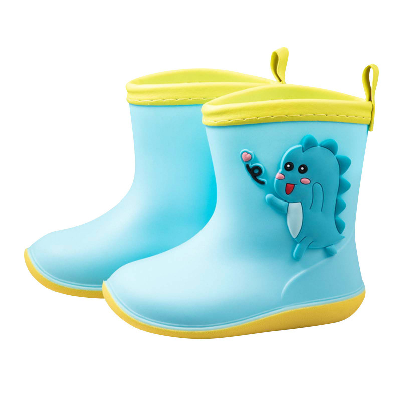 Toddler Infant Kids Baby Girls And Boys Cute Cartoon Dinosaur Rain Boots  Water Shoes