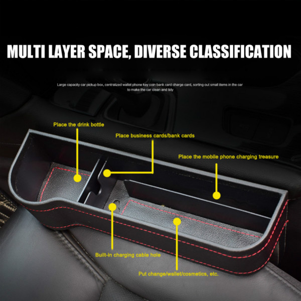 Car Seat Slot Organier Storage Box Multi-Function Slot Storage Box Car Interior Accessories
