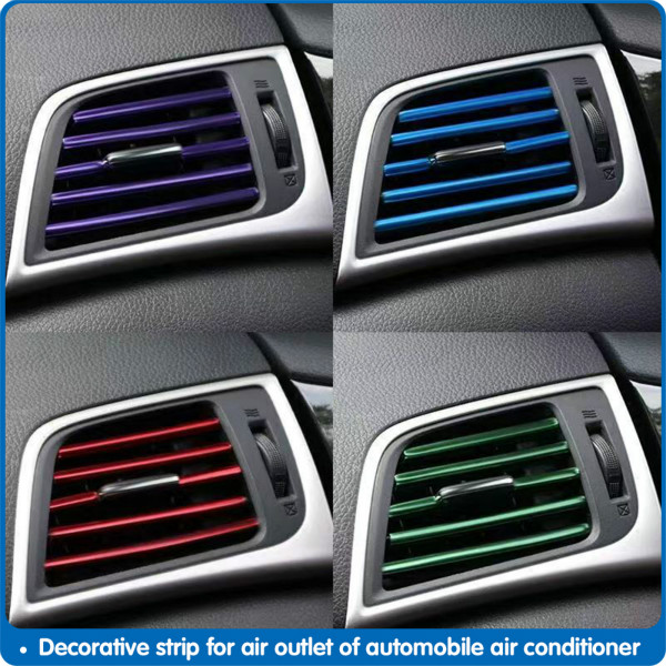 10pcs Car Article decoration 20cm Interior Air Vent Grille Switch Rim Trim Interior Accessories