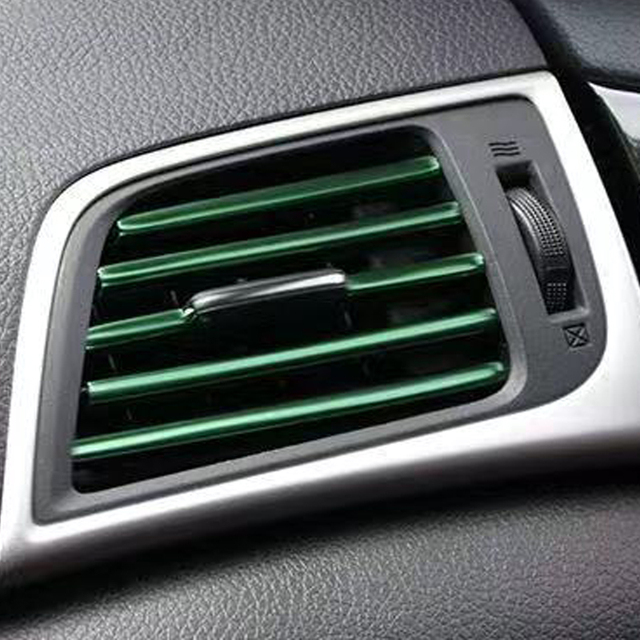 10pcs Car Article decoration 20cm Interior Air Vent Grille Switch Rim Trim Interior Accessories